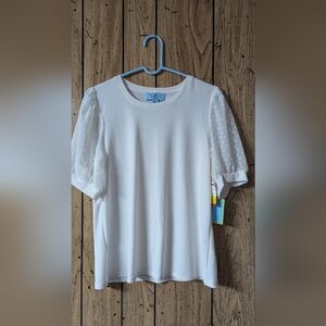 CeCe Polka Dot Dress Top